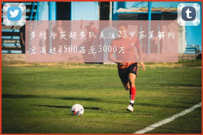 多特与英超多队关注23岁苏莱解约金高达2500万至3000万